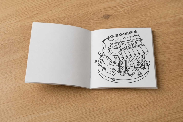 Coloriage - Petites boutiques - Livres de coloriage et dessins : pour apprendre et s'évader - 10doigts.fr