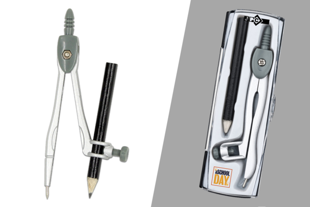 compas en acier enfant rrentrée scolaire classe - Accessoires de dessin : les outils indispensables des jeunes artistes - 10doigts.fr