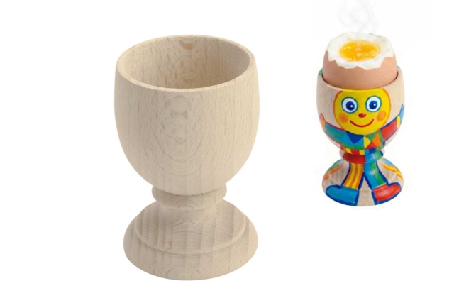 coquetier en bois enfant - Objets en bois à décorer pour la cuisine - 10doigts.fr