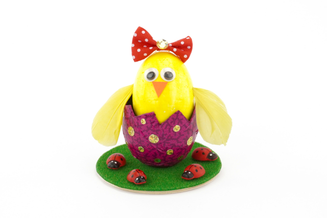 coquille oeuf poule - Supports de Pâques à décorer - 10doigts.fr