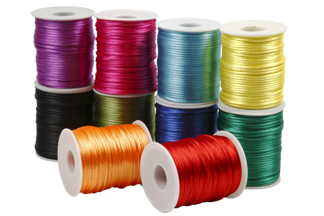 cordon en satin vives - Cordons queue de rat - 10doigts.fr