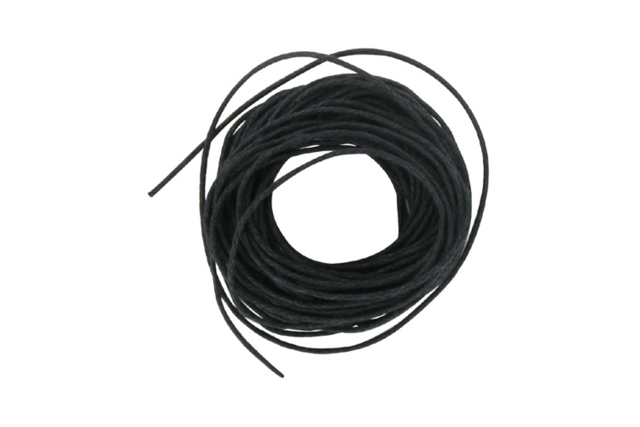 cordons cirés noir - Fils pour bracelets brésiliens - 10doigts.fr