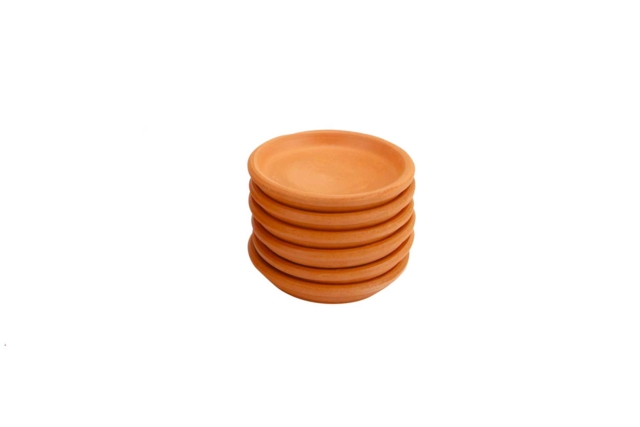 Coupelles en terre cuite 6,5 cm - 6 pièces - Supports en céramique à décorer - 10doigts.fr