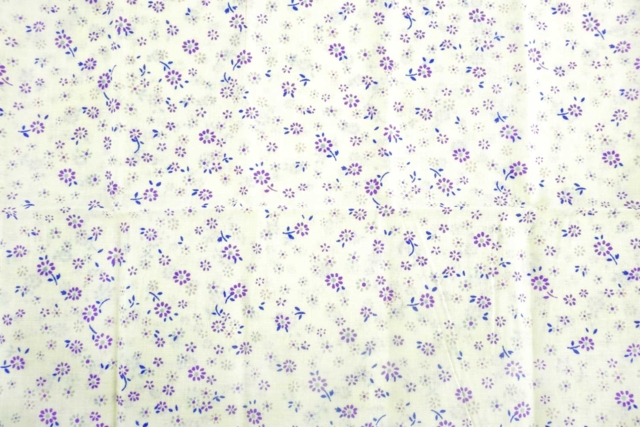coupon tissu violettes - Coupons de tissus - 10doigts.fr