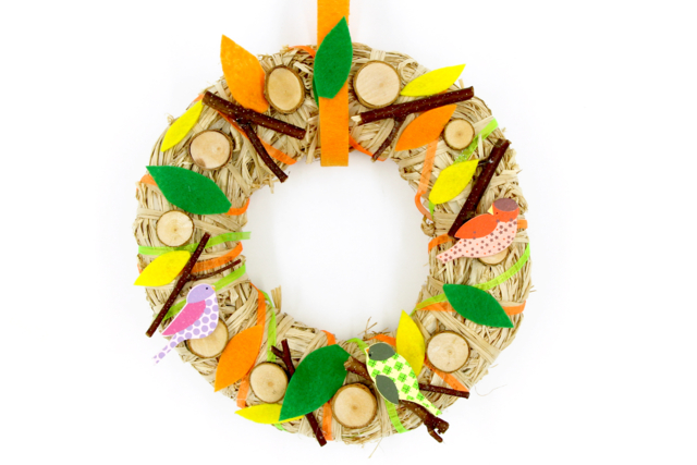 Couronne d'automne - Décors nature : matériaux naturels pour les loisirs créatifs - 10doigts.fr