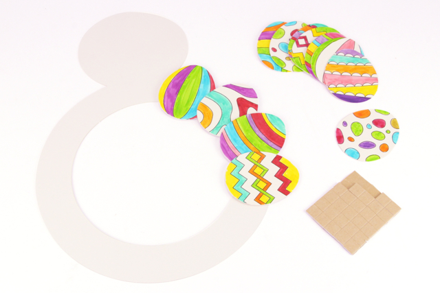 couronne en papier  - Kits créatifs Pâques - 10doigts.fr
