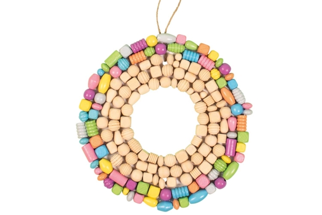 couronne en perles - Perles en bois - 10doigts.fr