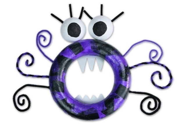 Couronne Monstre d'Halloween - Formes à décorer - Polystyrène - 10doigts.fr