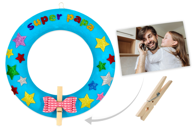 Couronne porte-photo - Formes à décorer - Polystyrène - 10doigts.fr