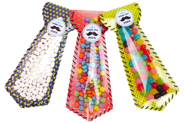 cravate pochette papa - Kits créatifs Fête des Pères : des coffrets tout-en-un pour papa - 10doigts.fr
