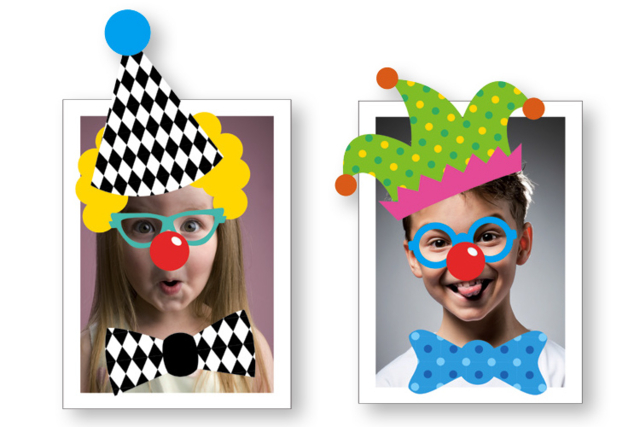 Crazy Clown Stickers  - Stickers fantaisies : personnalisez toutes vos créations - 10doigts.fr