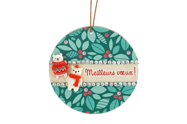 créa avec figurines de noel en résine - Petites décorations de Noël - 10doigts.fr