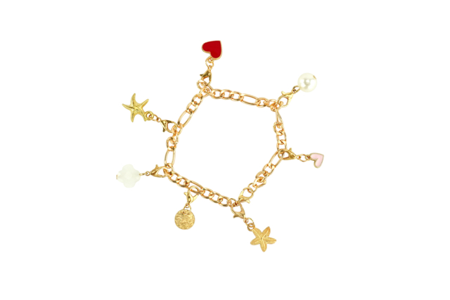 création Kit bracelets chaîne dorée et charm's - 3 pièces - Kits Bijoux - 10doigts.fr