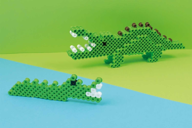 crocodile perles à repasser - Perles à repasser 1 cm - 10doigts.fr