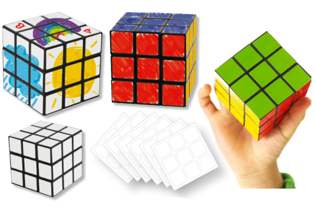 Cubes magiques - 4 pièces - Jeux de société à fabriquer et à personnaliser - 10doigts.fr