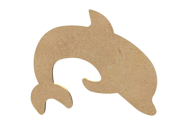 dauphin en bois - Animaux en bois à décorer - 10doigts.fr