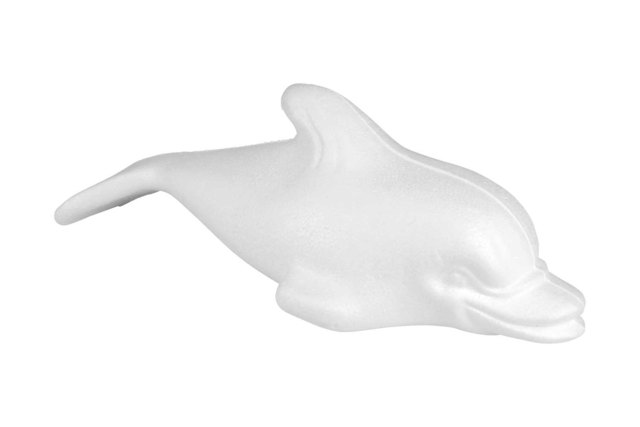 dauphin polystyrène blanc - Animaux en polystyrène - 10doigts.fr