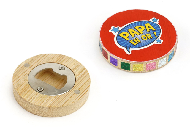 Décapsuleur aimanté en bois - Objets en bois à décorer pour la cuisine - 10doigts.fr
