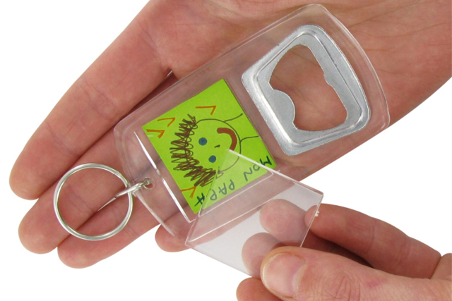 decapsuleur porte-clés photo - Porte-clés - 10doigts.fr
