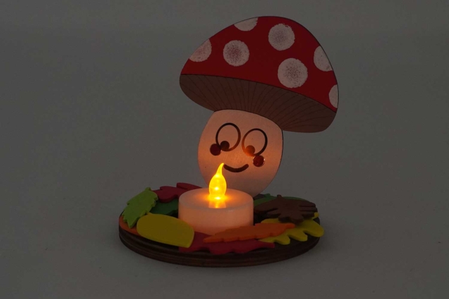 Deco automne bougie Enfant - Bougeoirs et photophores à décorer - 10doigts.fr