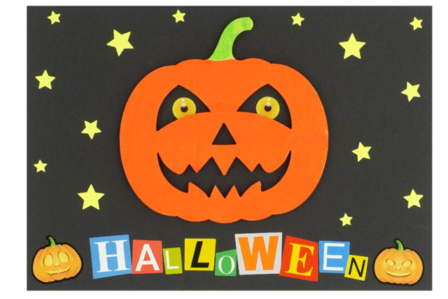 Déco citrouille Bois Halloween - Supports d'Halloween à décorer - 10doigts.fr