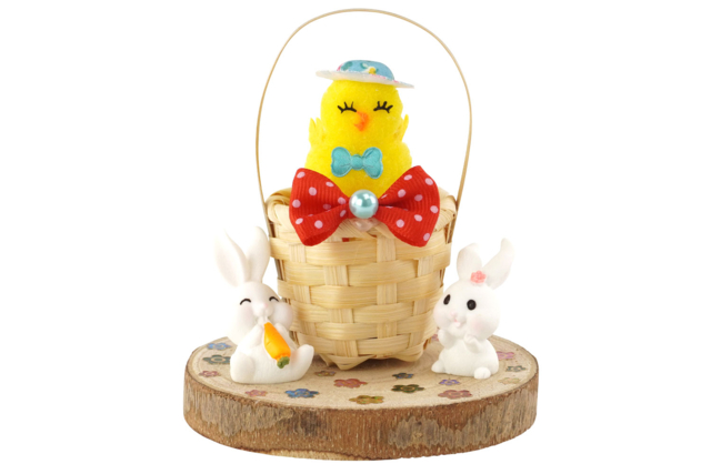 Déco Paques figurine lapin - Accessoires décoratifs de Pâques - 10doigts.fr
