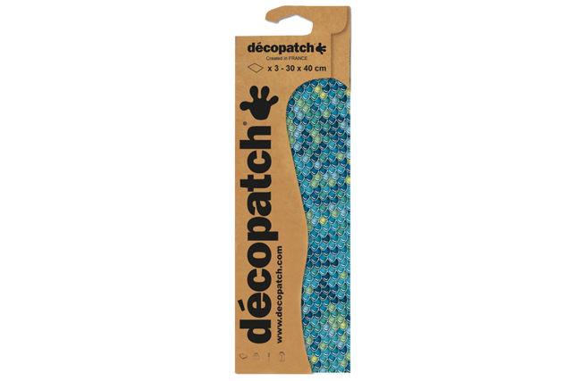 decopatch écailles bleues - Papiers Décopatch - 10doigts.fr