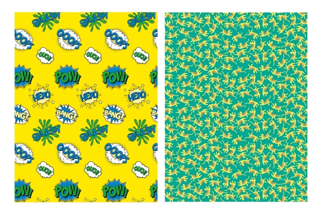decopatch jaune bulles band dessinée - Papiers Décopatch - 10doigts.fr