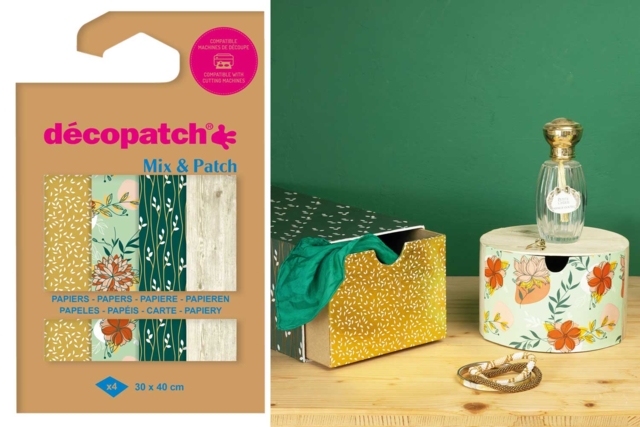 Decopatch Mix - 4 feuilles "Foil" - Papiers Décopatch - 10doigts.fr