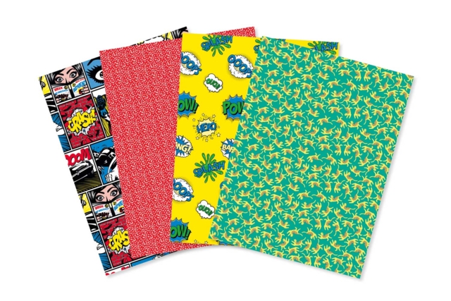 Decopatch Mix - 4 feuilles thème Bande dessinée - Papiers Décopatch - 10doigts.fr