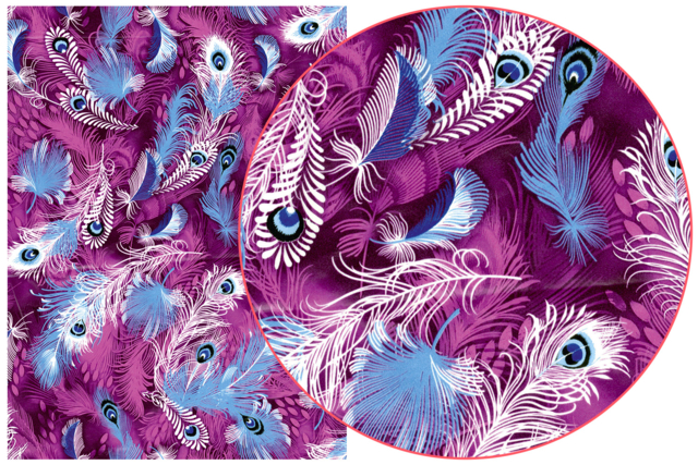 decopatch plumes viollettes - Papiers Décopatch - 10doigts.fr