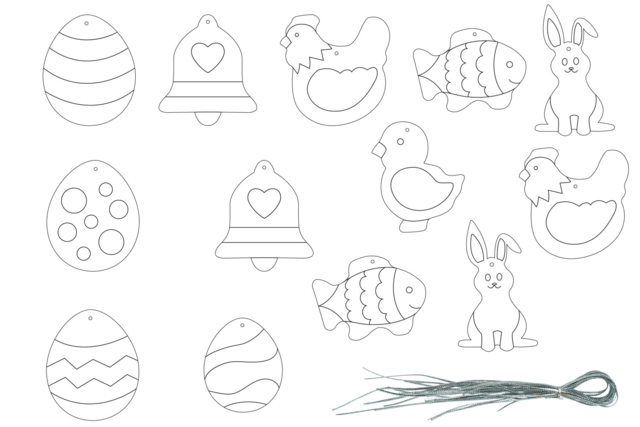 décorations de paques animaux - Kits créatifs Pâques - 10doigts.fr