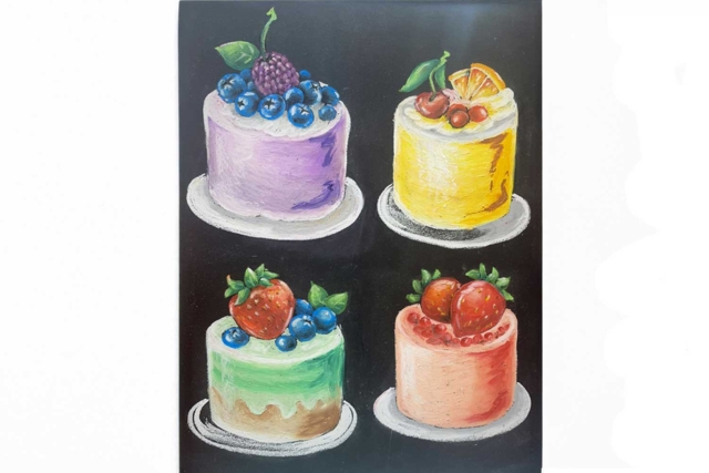 dessin avec pastel à l'huile - Pastels et fusains : l'art de la couleur et du contraste - 10doigts.fr