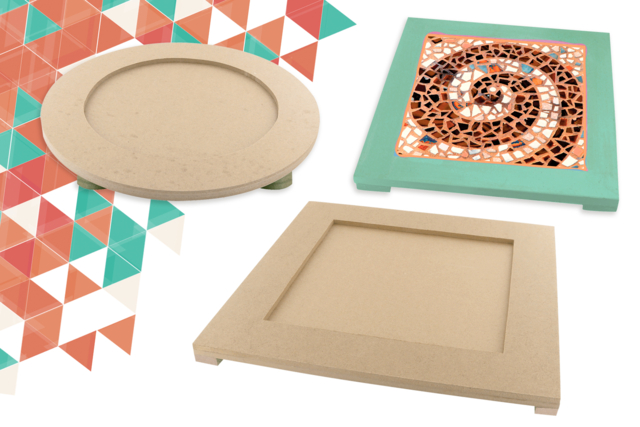 dessous de plat pour mosaiques - Supports Mosaïques - 10doigts.fr