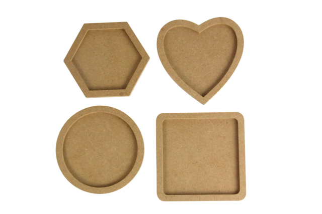 DESSOUS DE VERRE MEDIUM - Objets en bois à décorer pour la cuisine - 10doigts.fr