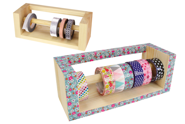 devidoir bois - Masking tape (Washi tape) - 10doigts.fr