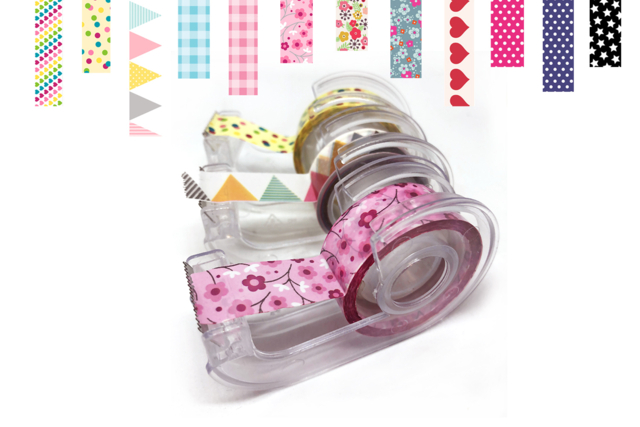 dévidoirs scotch  - Adhésifs colorés et Masking tape - 10doigts.fr