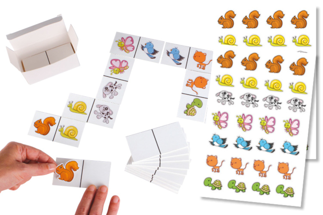 Dominos à customiser - Kits éducatifs : le plaisir d'apprendre par la manipulation - 10doigts.fr