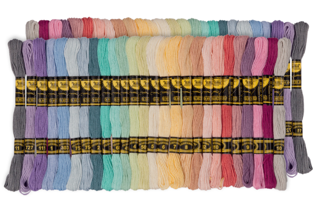échevettes fils coton pastels bracelets brésilien broderie - Fils à  broder - 10doigts.fr
