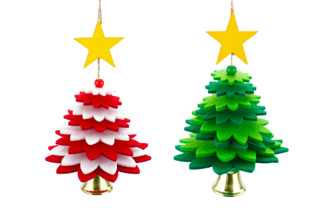 éléments sapin de noël en feutrine - Kits créatifs de Noël pour les enfants - 10doigts.fr