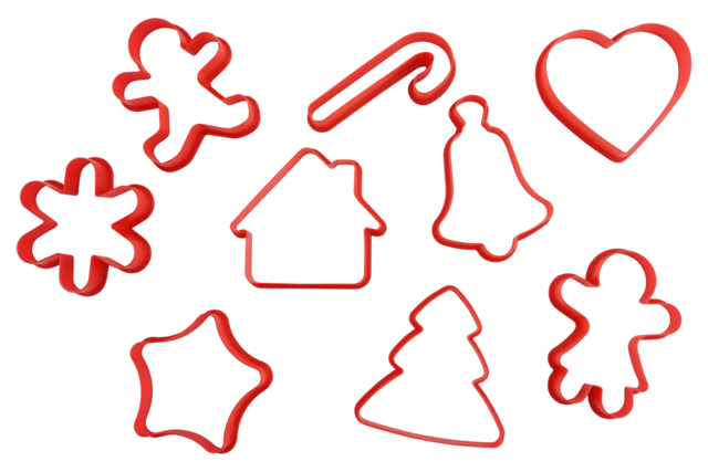 Emporte-pièces de Noël en plastique - Emporte-pièces créatifs pour enfants - 10doigts.fr