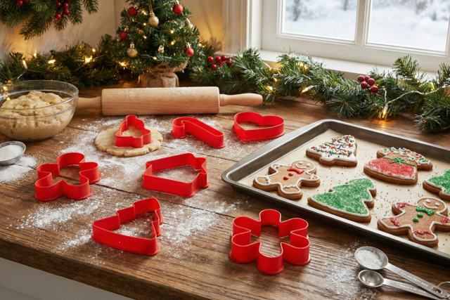Emporte-pièces de Noël patisserie - Emporte-pièces créatifs pour enfants - 10doigts.fr