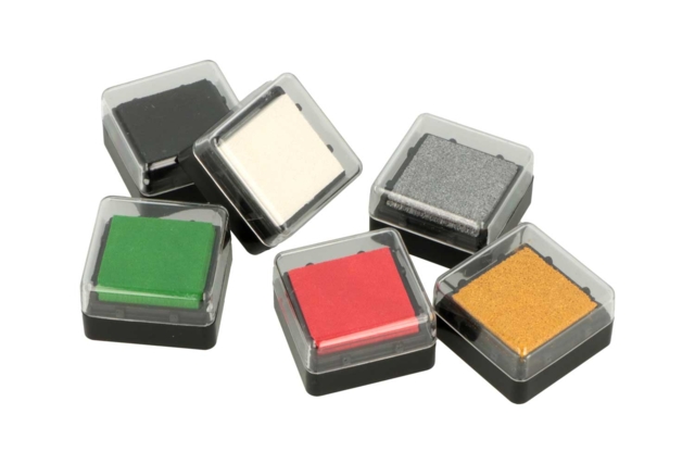 Encreurs couleurs de Noël - 6 couleurs - Encreurs : une palette infinie de couleurs et de formats - 10doigts.fr
