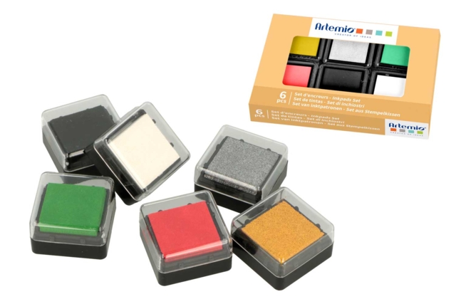 Encreurs de Noël - 6 couleurs - Encreurs : une palette infinie de couleurs et de formats - 10doigts.fr