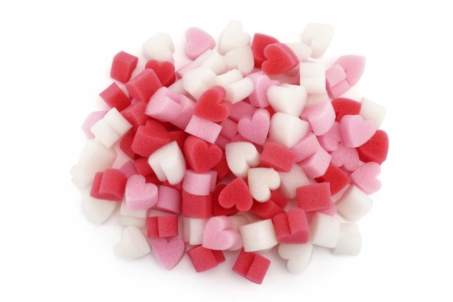 Eponge Coeur Decoratif - Décorations coeurs pour des créations pleines d'amour - 10doigts.fr