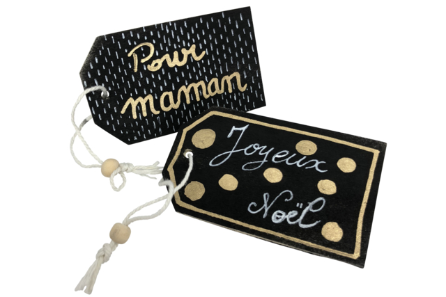 étiquettes noel - Marqueurs peinture : l'intensité de l'acrylique au bout des doigts - 10doigts.fr