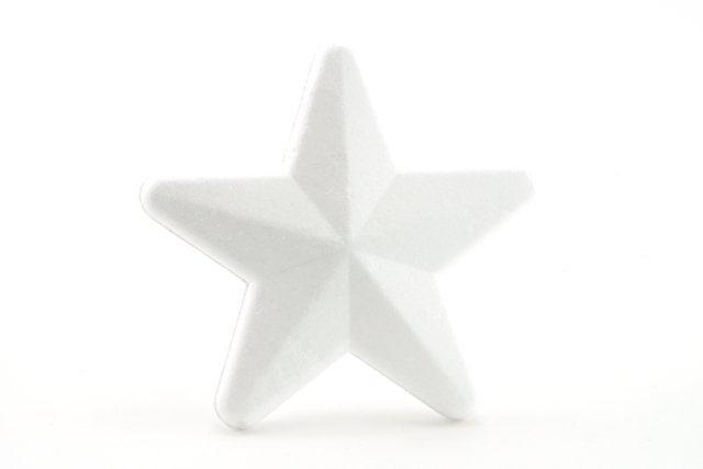 étoile polystyrène noël 13,5 cm - Formes à décorer - Polystyrène - 10doigts.fr