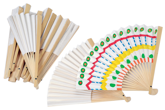éventail à décorer - Supports en papier - 10doigts.fr