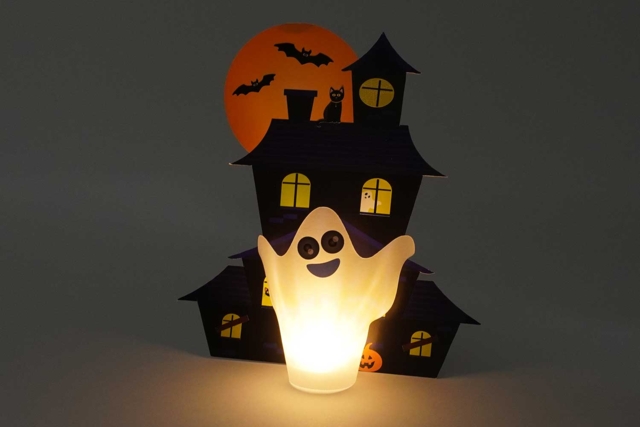 fantôme lumineux - Kits créatifs Halloween - 10doigts.fr