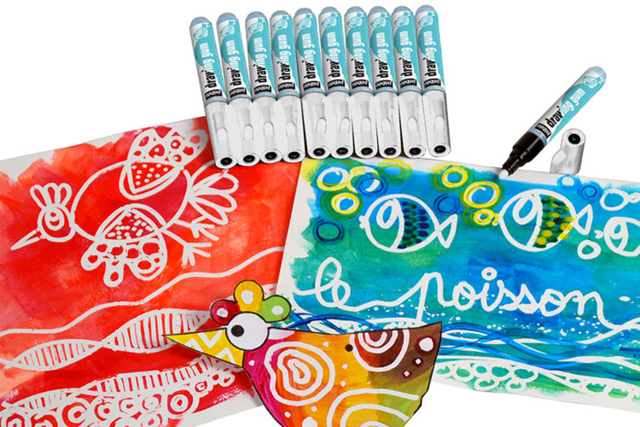 fautres drawing gum - Accessoires de peintures - 10doigts.fr